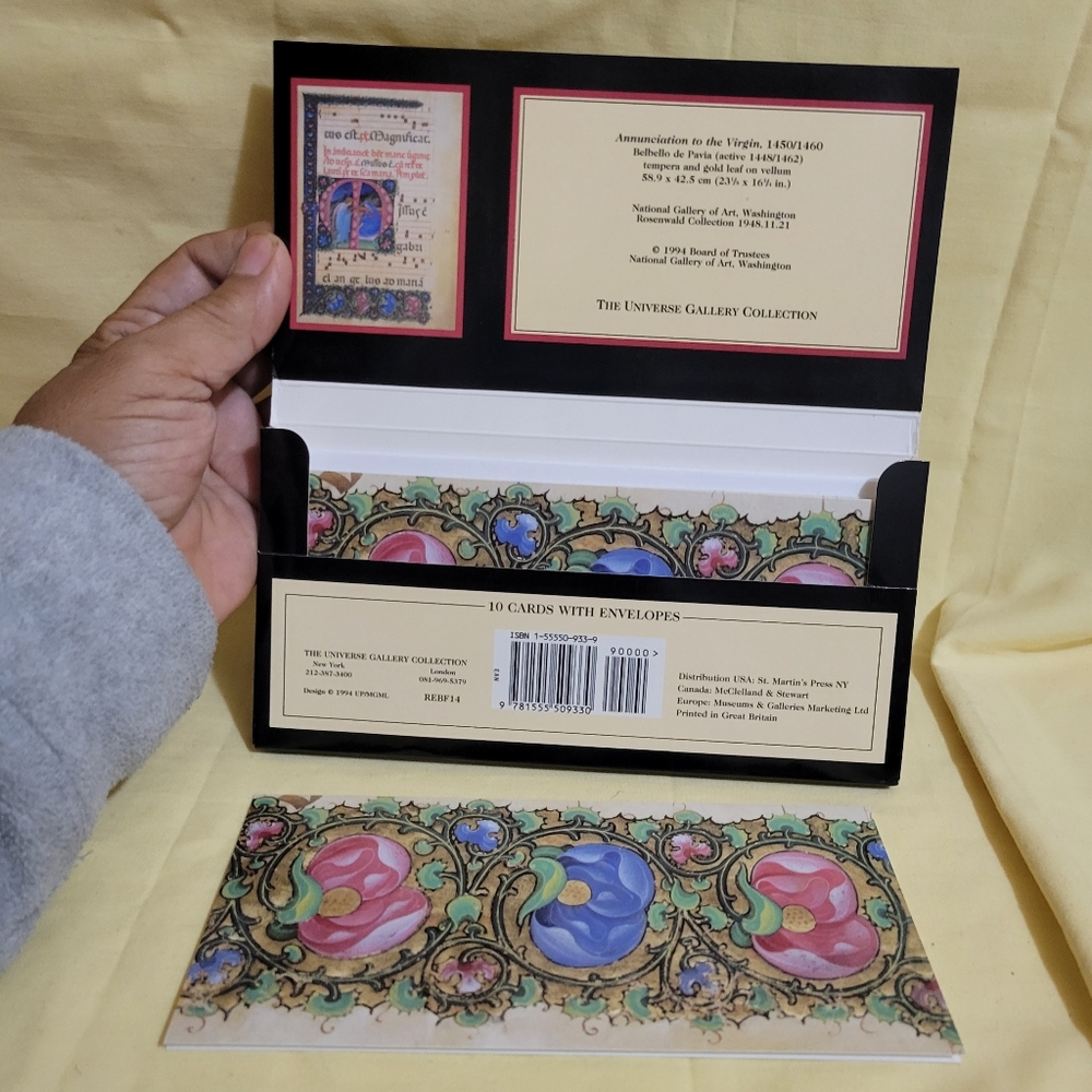 Vtg 1998 MMA The Universe Gallery Collection Stationary Cards & Post Cards